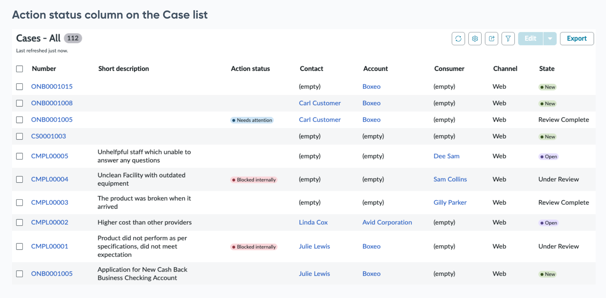 Action Status Automation