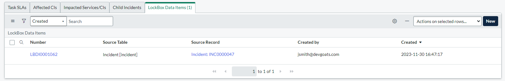 Lockbox screenshot 1 from ServiceNow Store