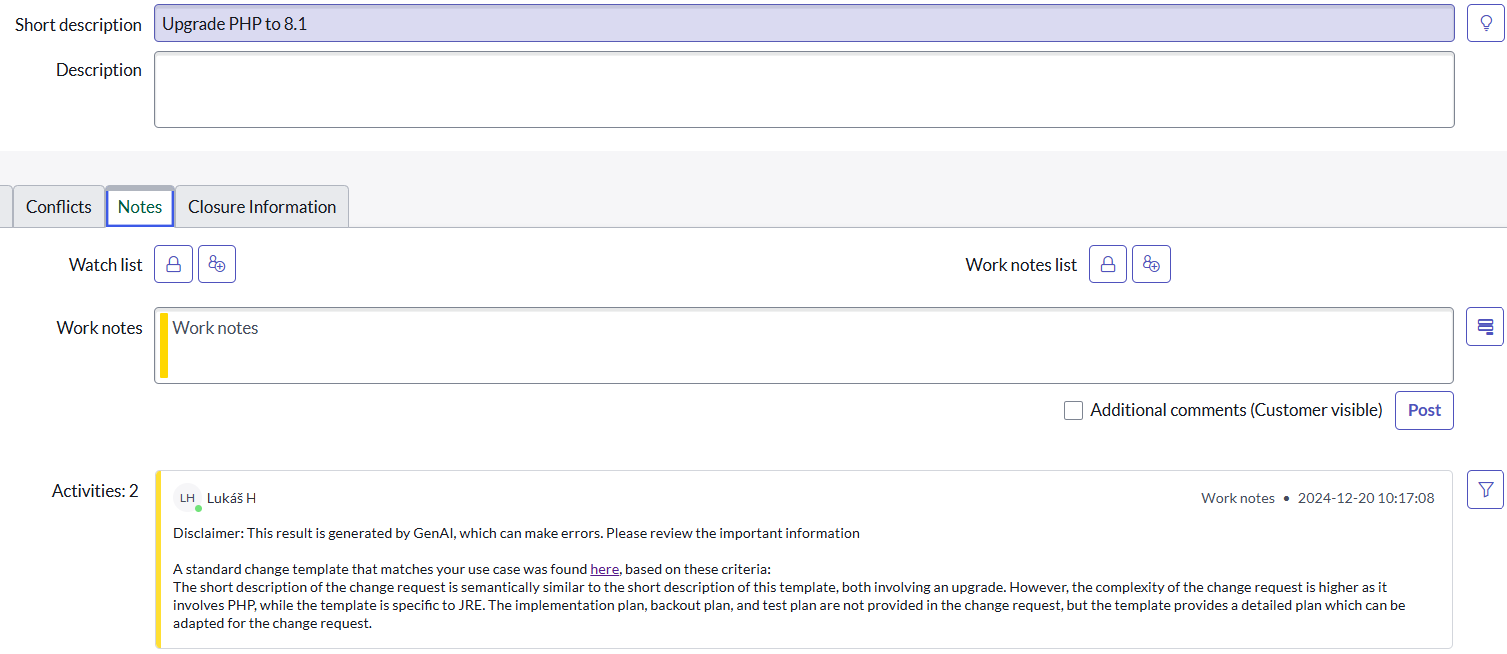 Intelligent Change Management (ICM) - ServiceNow Store