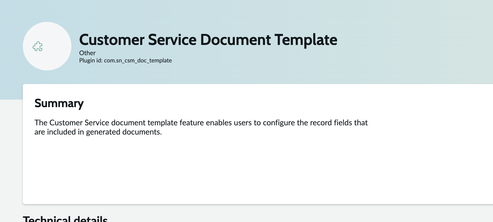 Customer Service Document Template