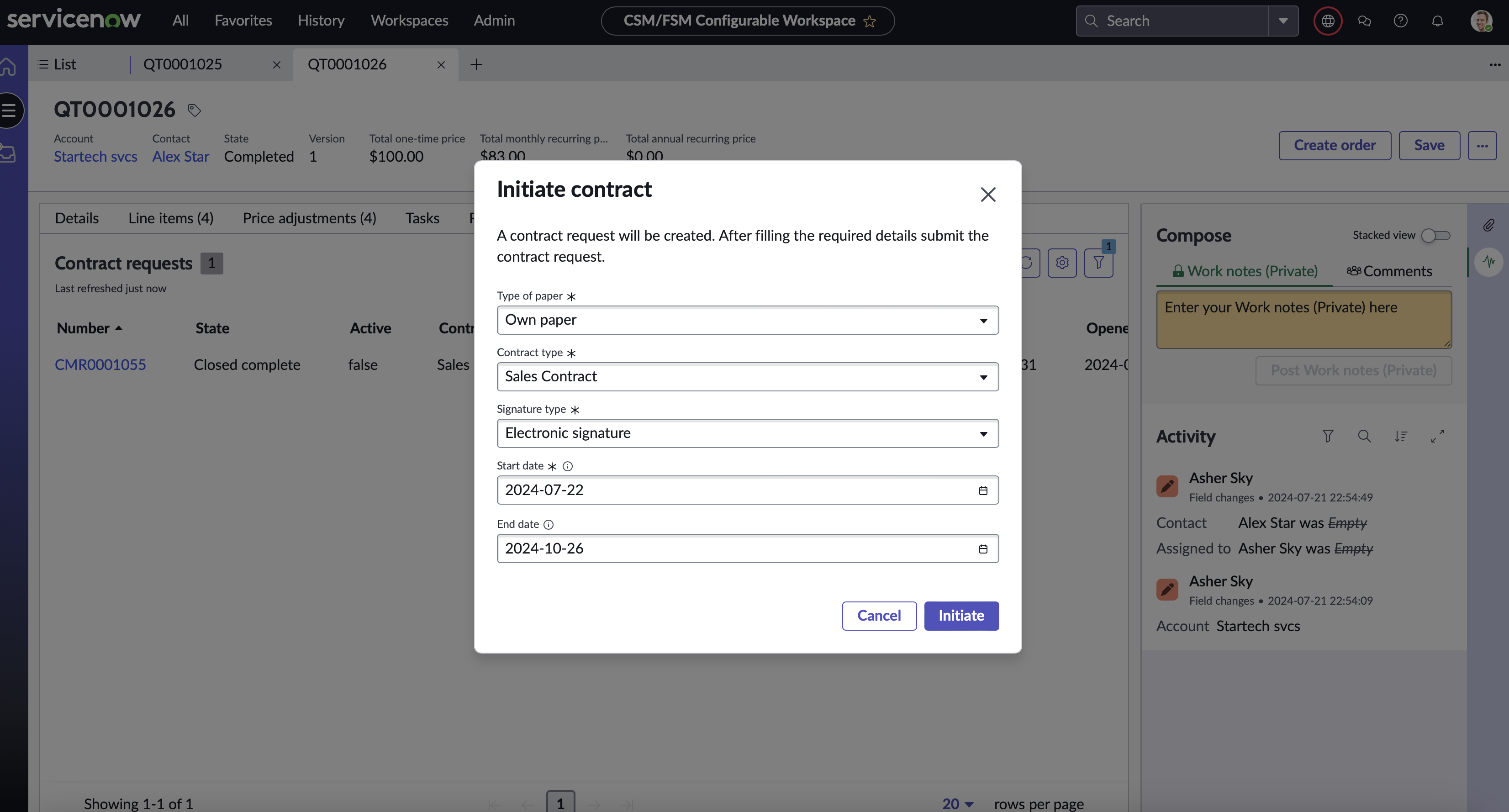 Contract Management for Sales CRM