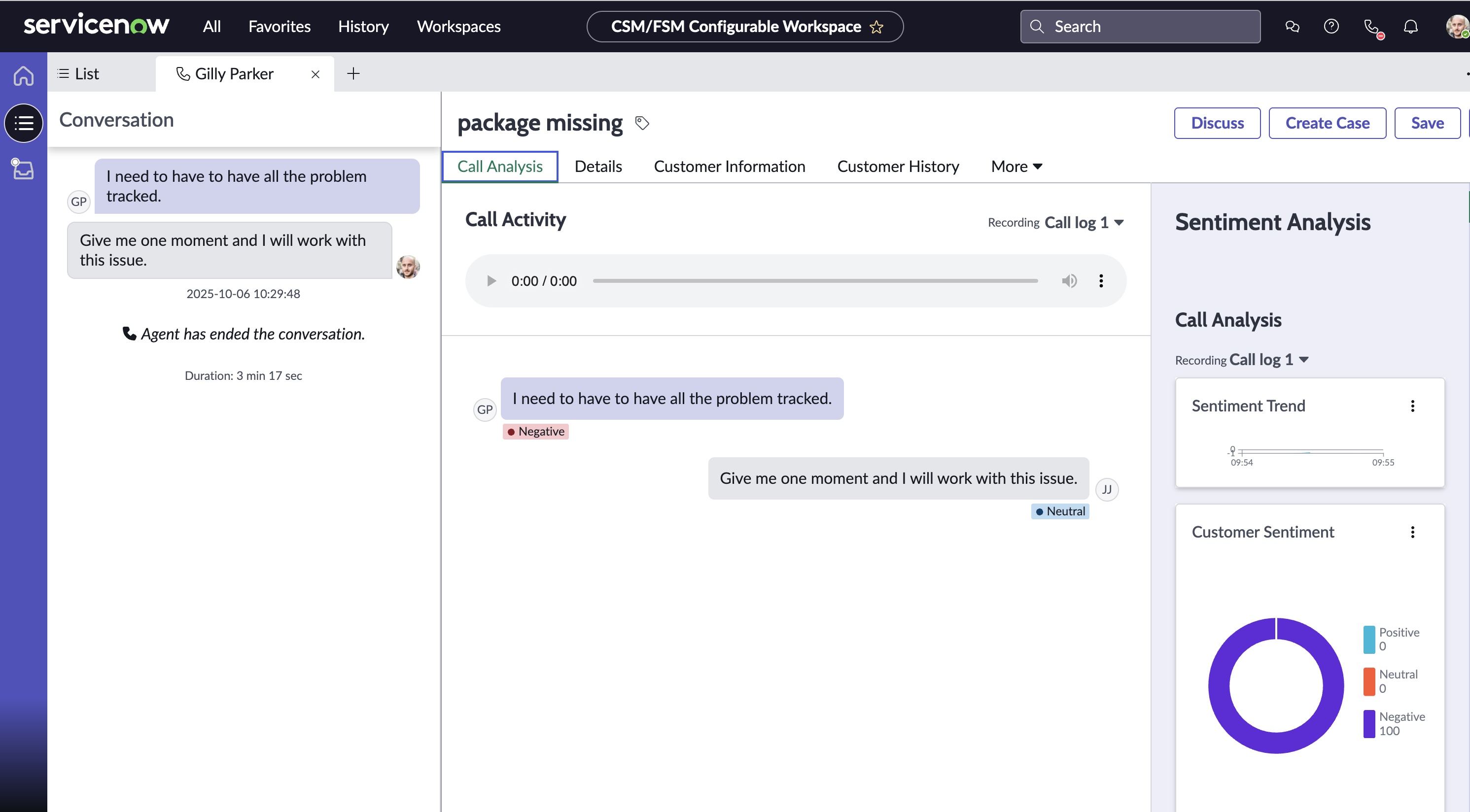 ServiceNow Voice UI components