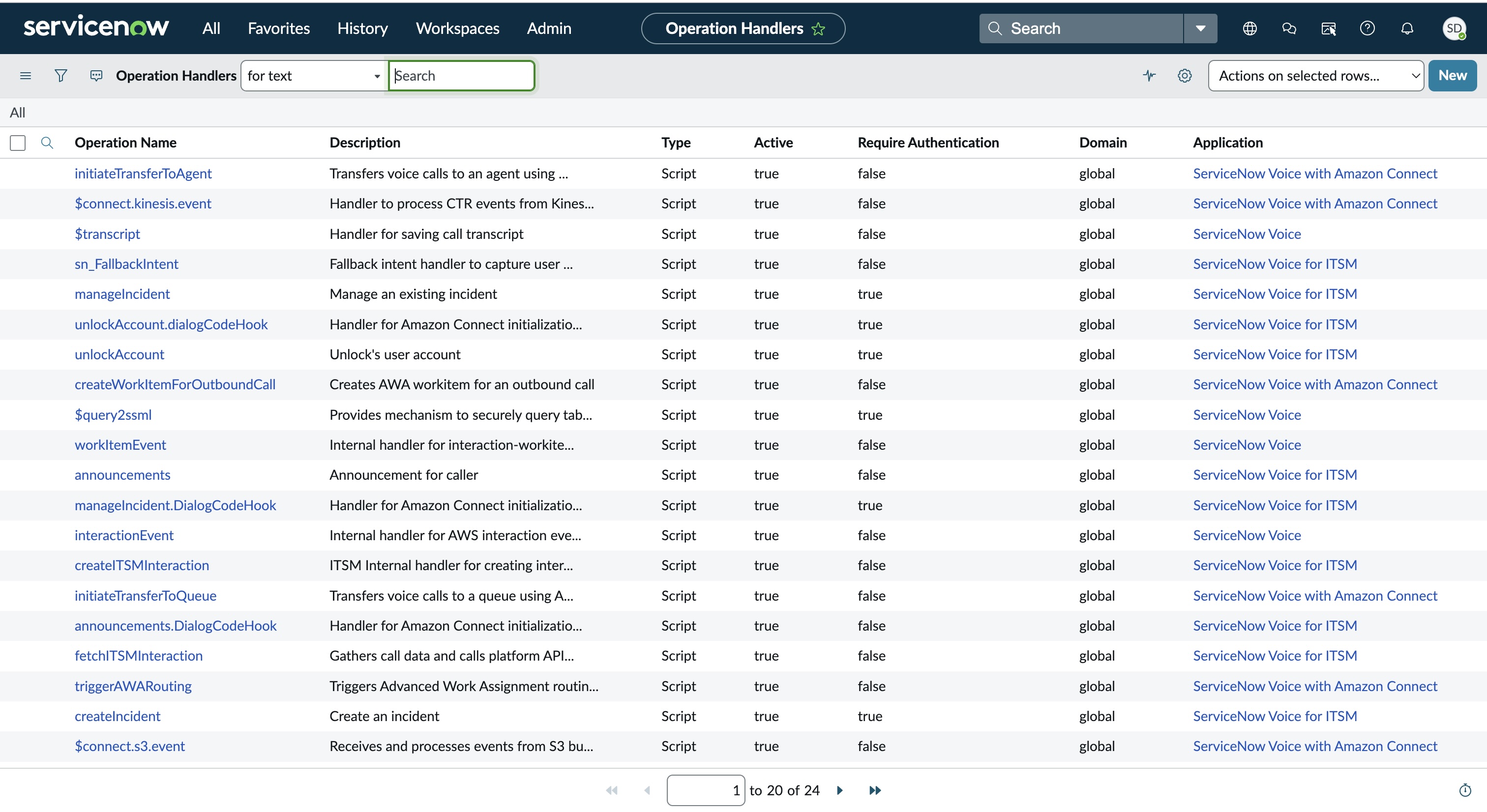 ServiceNow Voice
