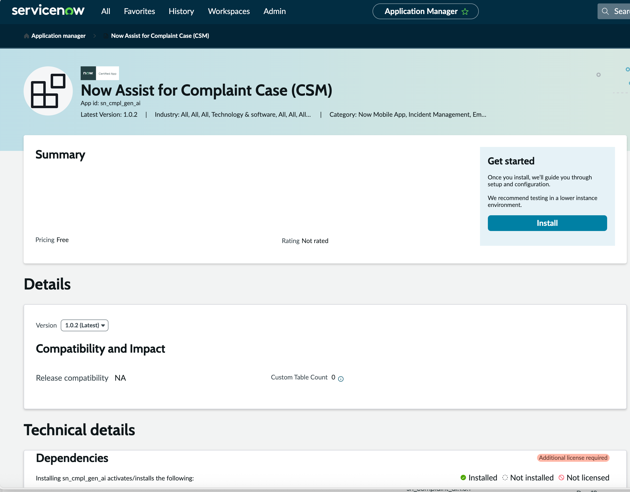 ServiceNow Otto for CSM Complaint Case