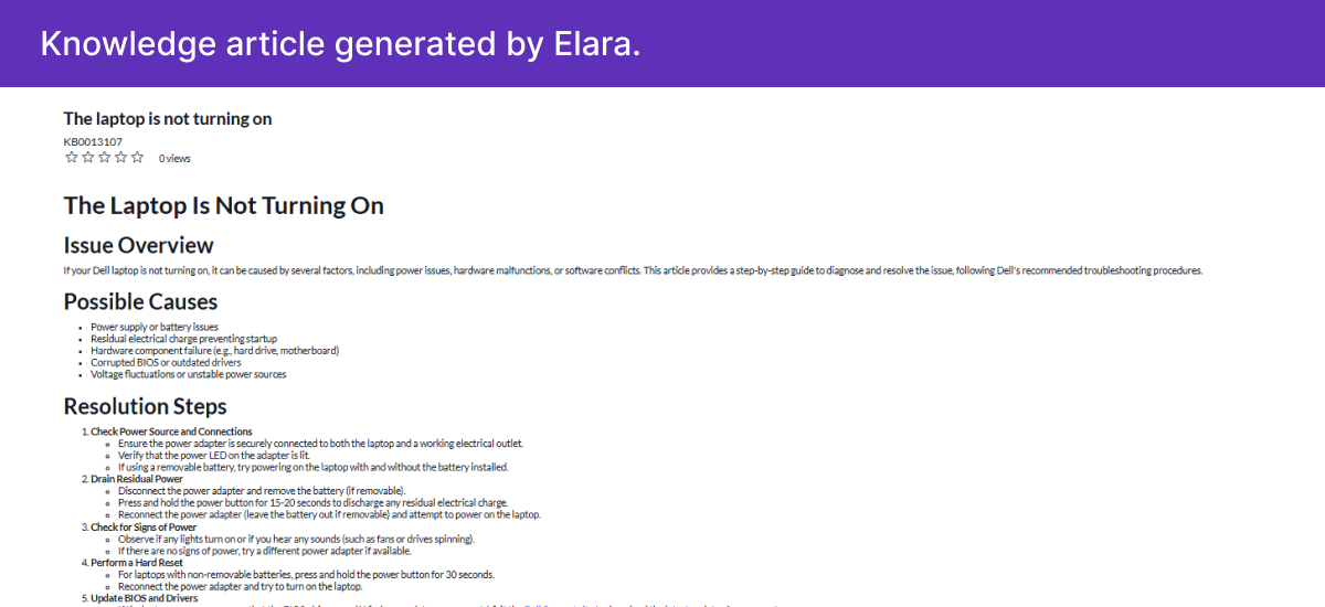 Elara Knowledge Management Agent