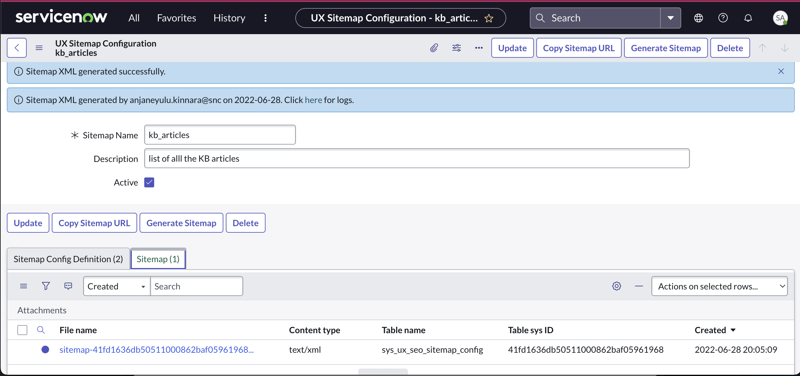 Sitemap Generator