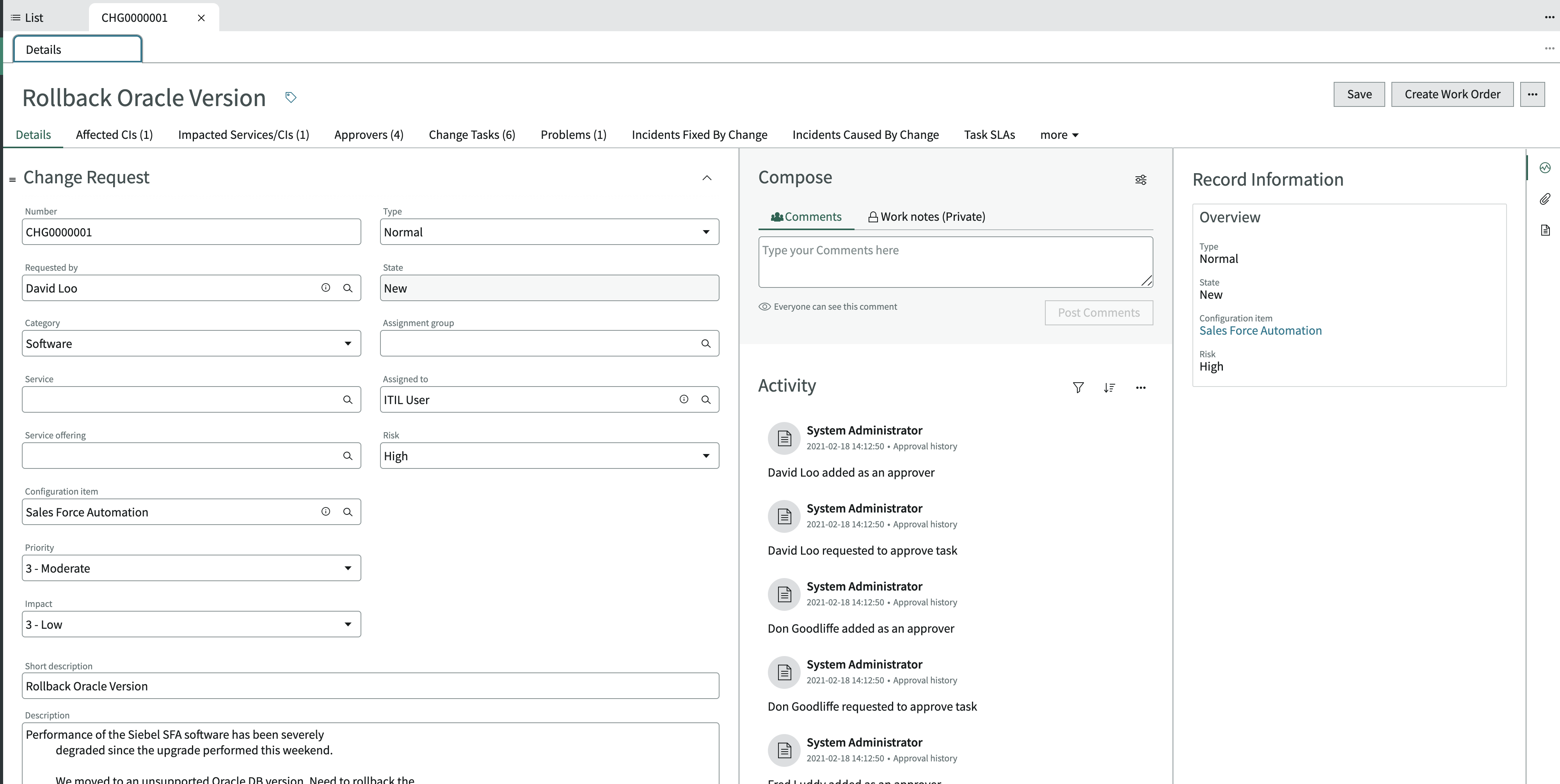 Change Management for Field Service