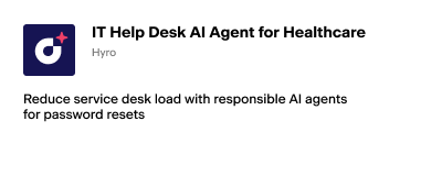 Hyro IT Help Desk AI Agent