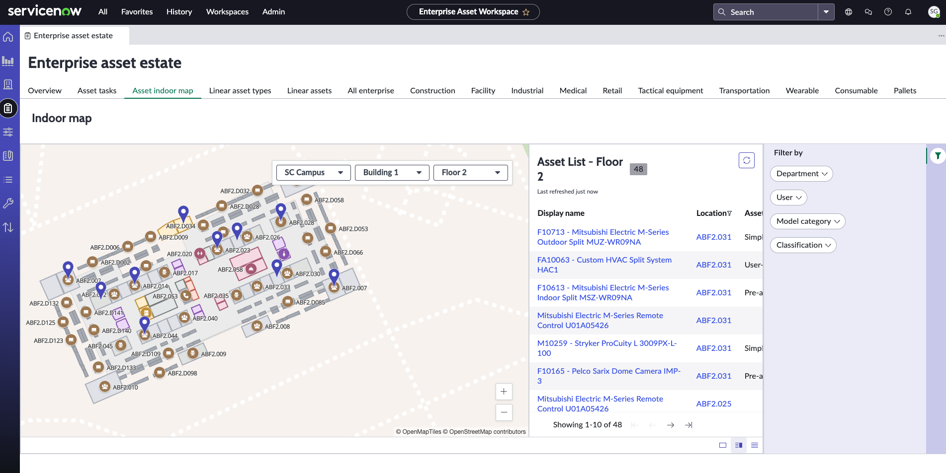 Indoor Mapping for Assets