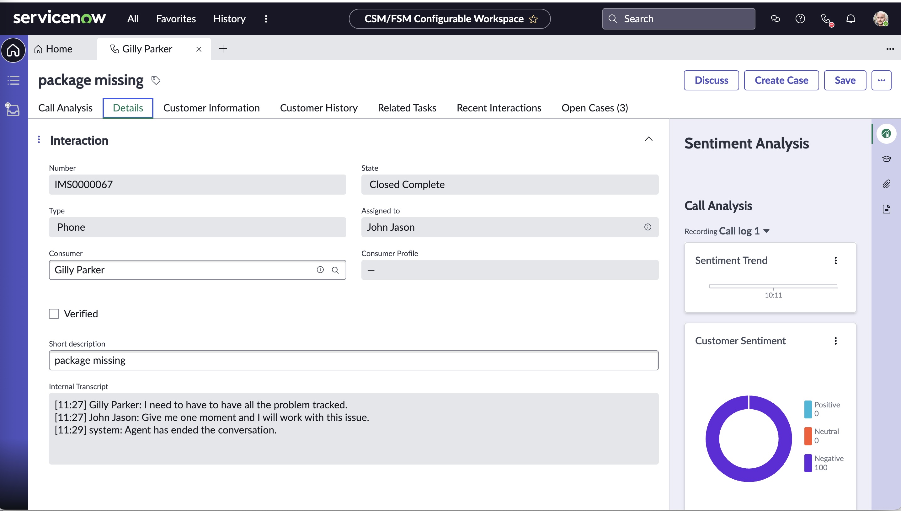 ServiceNow Voice for CSM