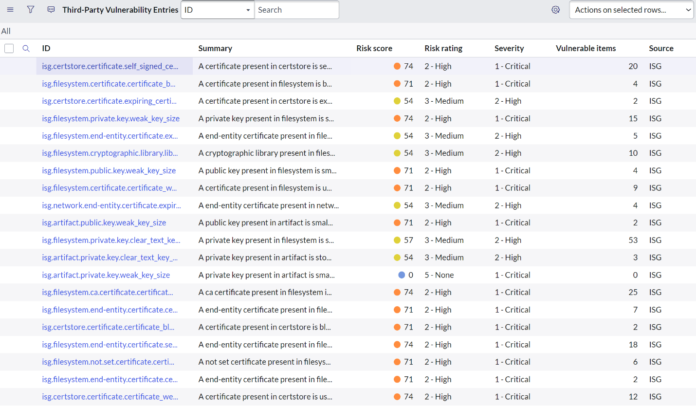 InfoSec Global (ISG) AgileSec Analytics Integration for Vulnerability  Response Module - ServiceNow Store
