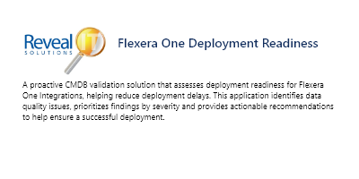 Flexera One Deployment Readiness