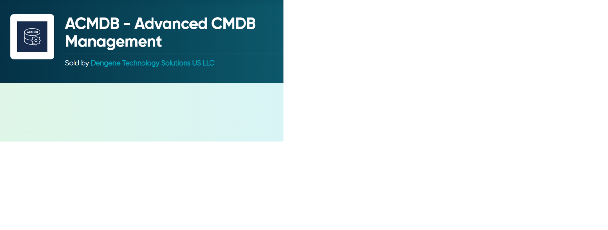 ACMDB - Advanced CMDB Management