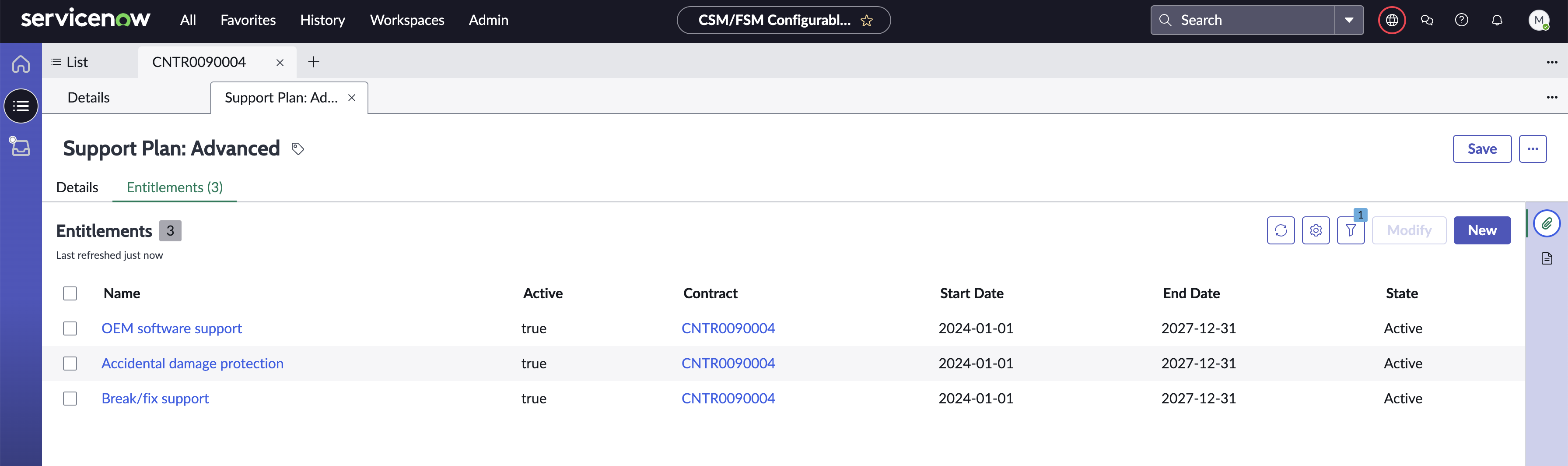 Contracts and Entitlement Workflows