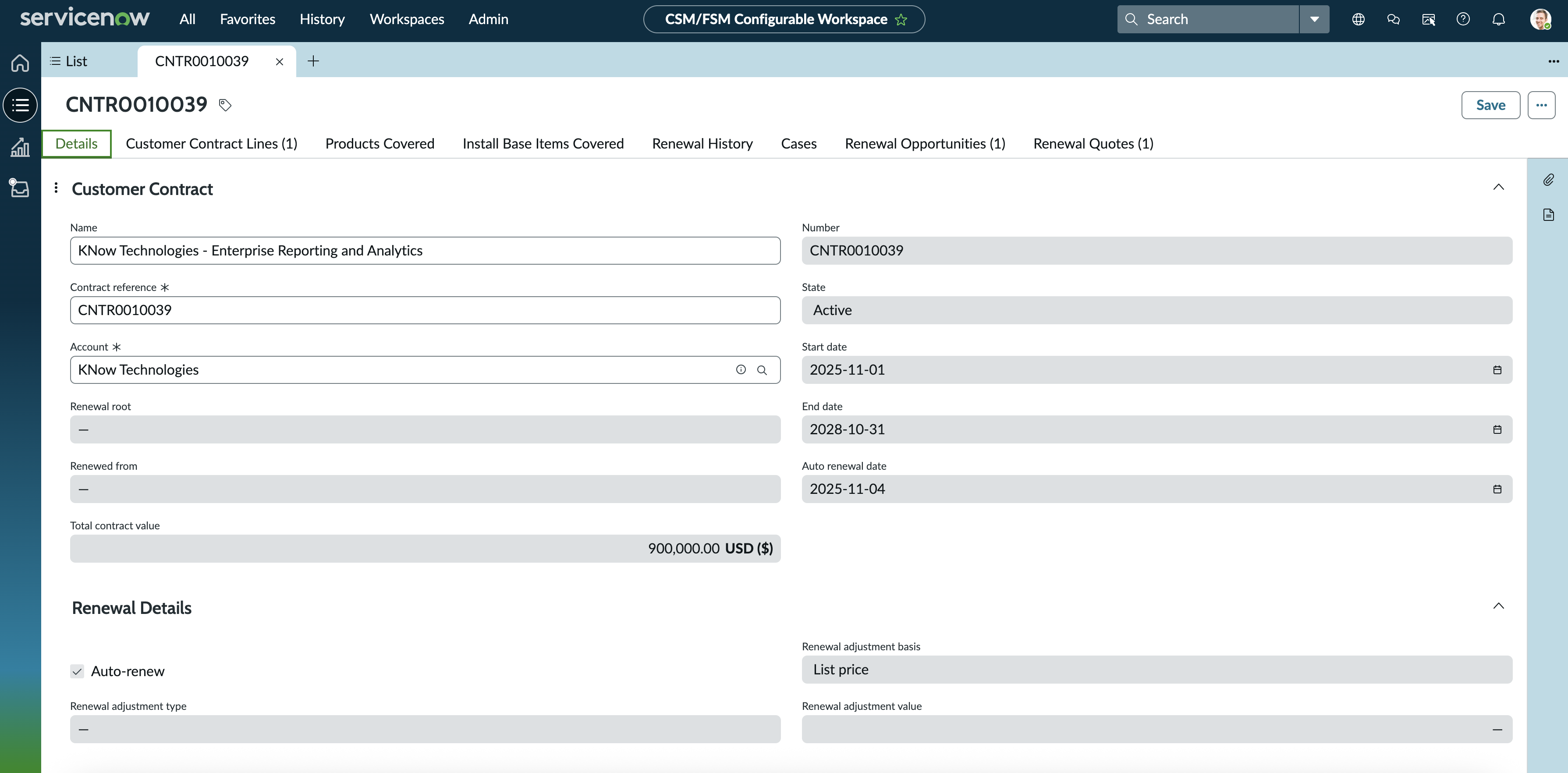 Customer Contracts and Entitlements
