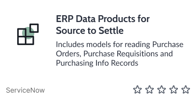 ERP Content Pack for Source to Settle