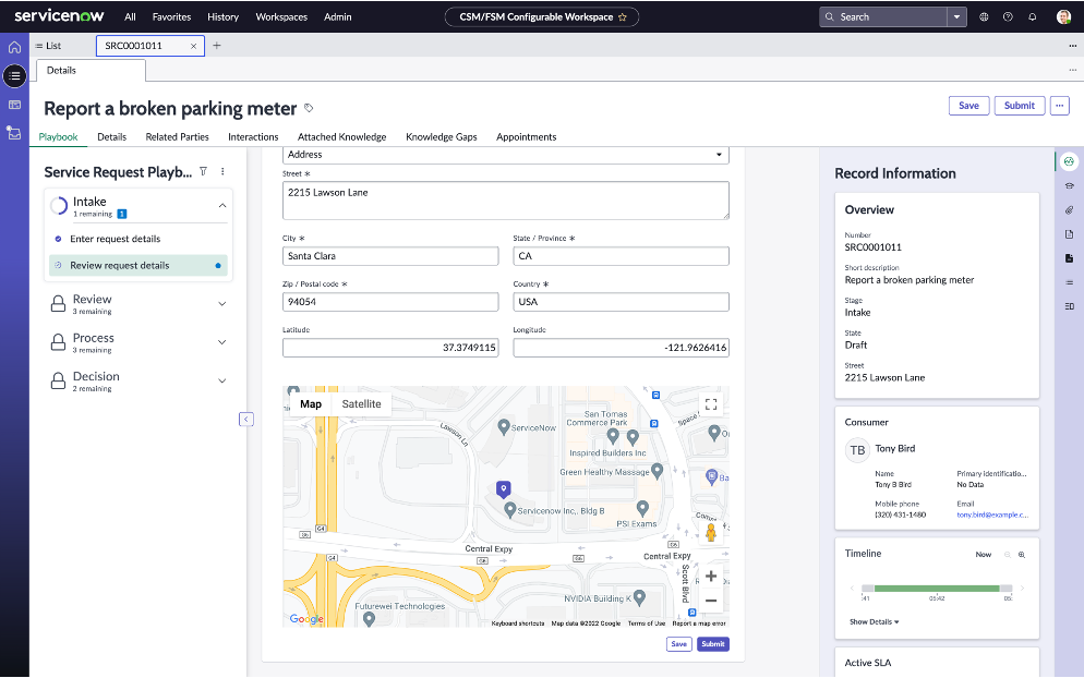Service Request Playbook