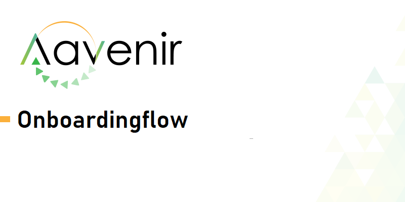 Aavenir Onboardingflow