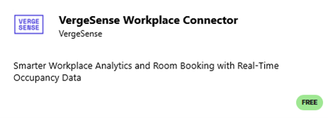 VergeSense Workplace Connector