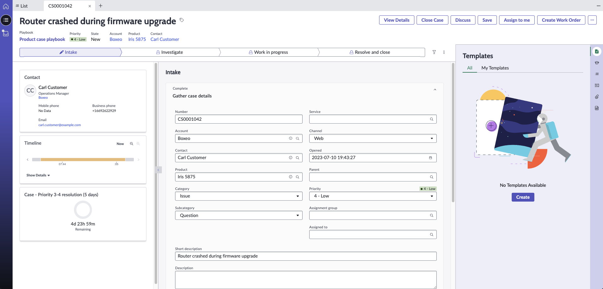 Case Playbook for Product Support